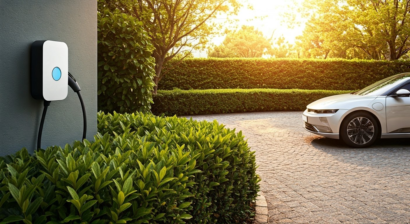 EV charger installed at home