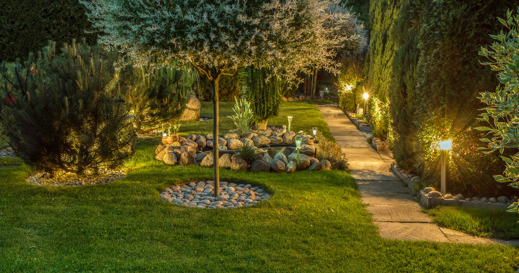 Landscape Lighting - High Voltage Electrical (content photo)